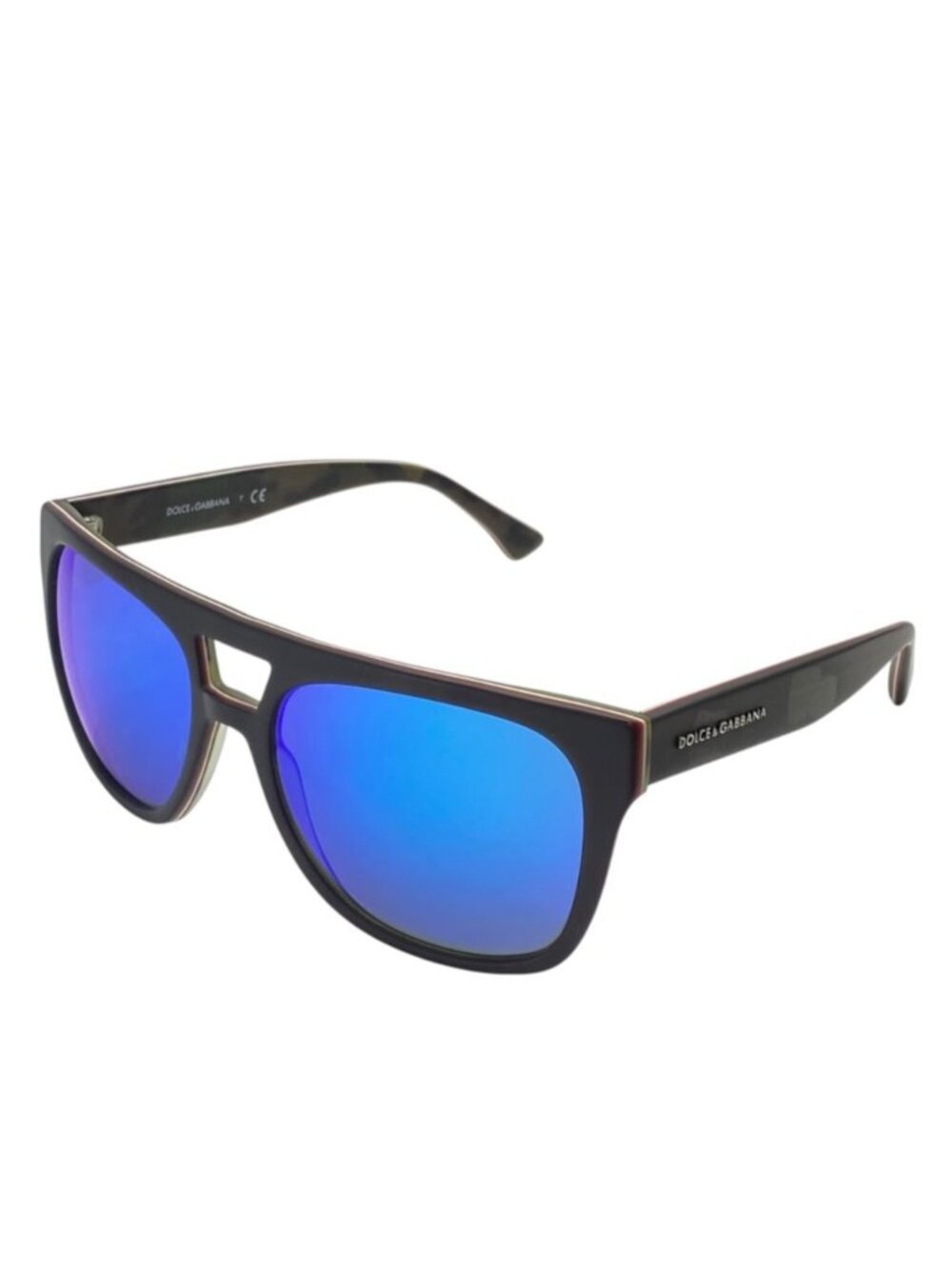 Dolce & Gabbana Sunglasses Double Bridge Mirror Lens 2954/25 Acetate Khaki